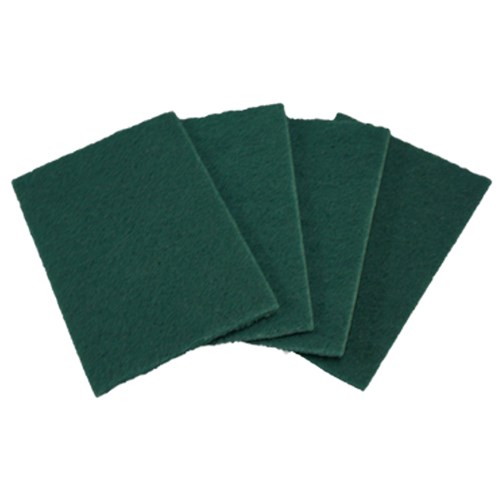 Tampon vert à récurer en nylon (10/paquet)